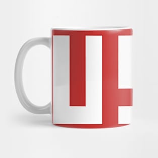 Pixel USA White Letters Mug